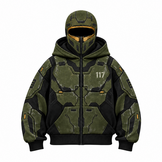 ChiefZip hoodie front view on white background